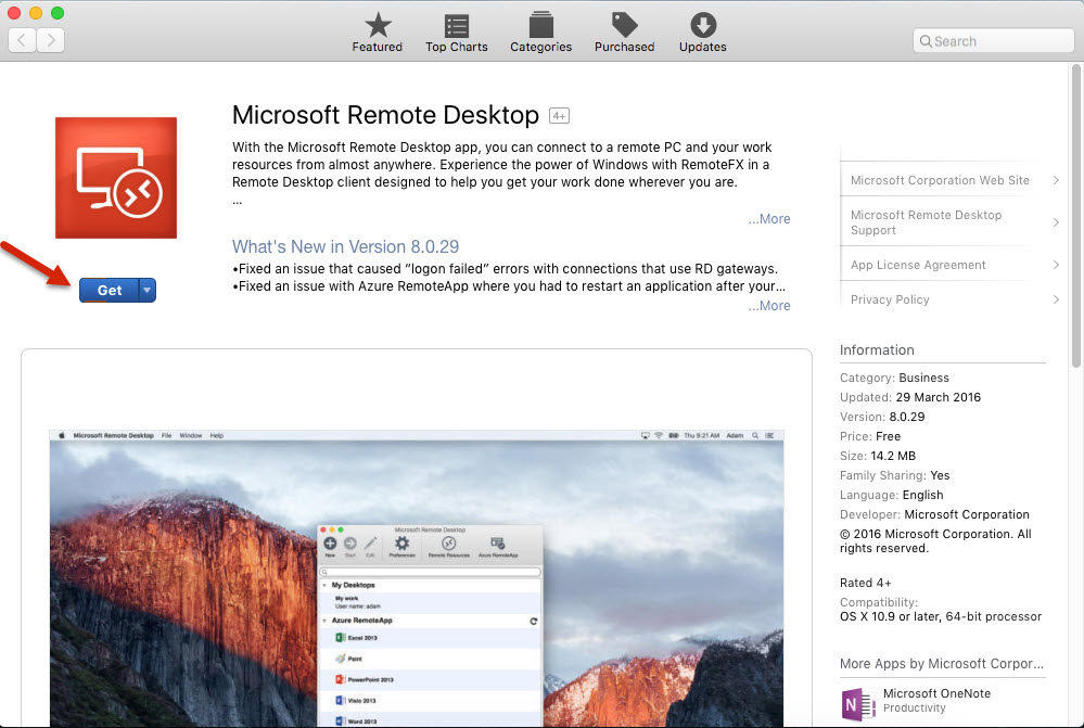 Microsoft Remote Desktop Mac 10.7.5 Download